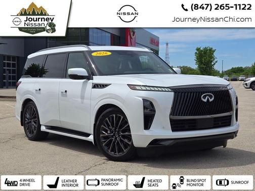 Radiant White 2026 INFINITI QX80 AUTOGRAPH AWD