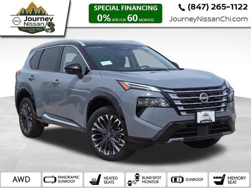 Boulder Gray/Super Black 2026 Nissan Rogue Platinum