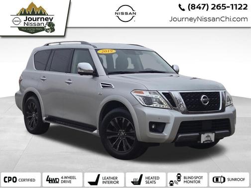 Brilliant Silver Metallic 2019 Nissan Armada Platinum