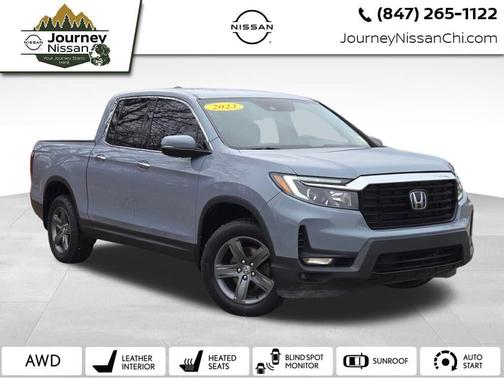 Pacific Pewter Metallic 2023 Honda Ridgeline RTL-E