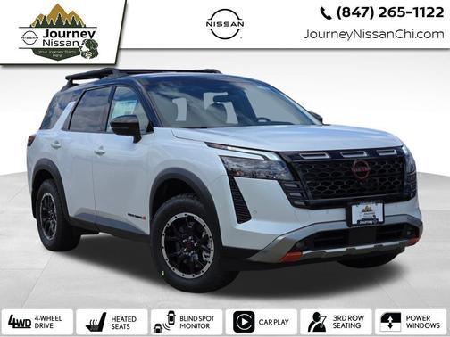 Everest White Pearl/Black 2026 Nissan Pathfinder Rock Creek