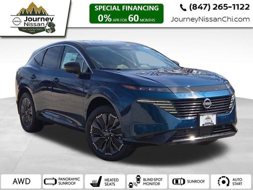 Aurora Blue/Super Black 2026 Nissan Murano Platinum
