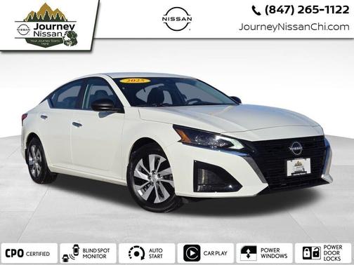 Glacier White 2025 Nissan Altima S FWD