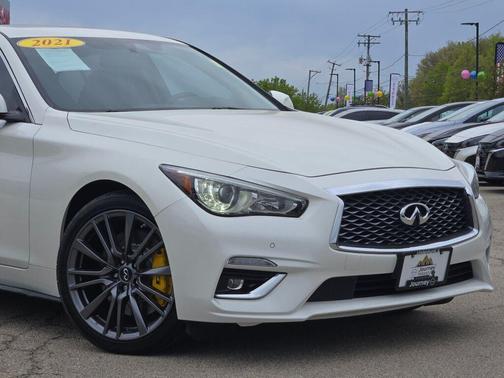 Majestic White 2021 INFINITI Q50 3.0t LUXE