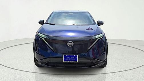 Deep Ocean Blue Pearl/Black Diamond Pearl 2023 Nissan ARIYA ENGAGE+