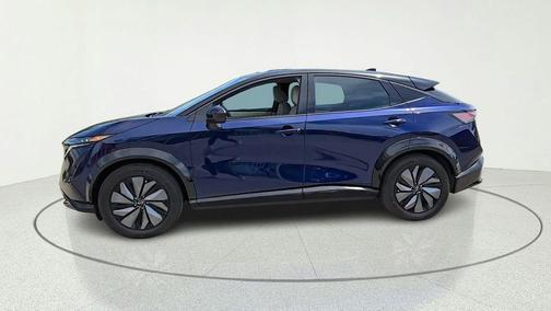 Deep Ocean Blue Pearl/Black Diamond Pearl 2023 Nissan ARIYA ENGAGE+