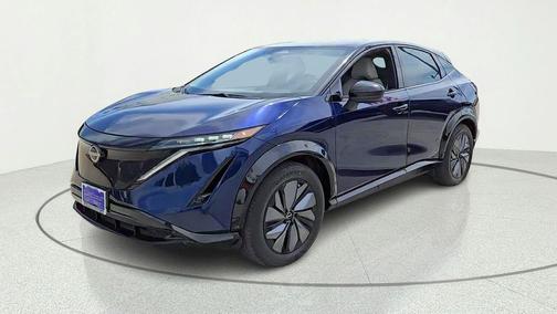 Deep Ocean Blue Pearl/Black Diamond Pearl 2023 Nissan ARIYA ENGAGE+