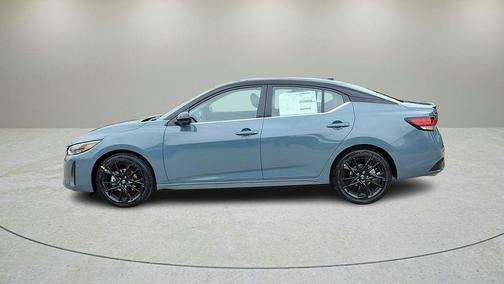 Atlantic Gray Metallic/Super Black 2025 Nissan Sentra SR
