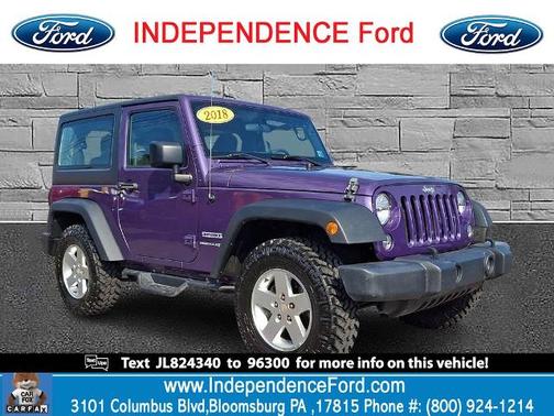 Xtreme Purple Pearlcoat 2018 Jeep Wrangler SPORT