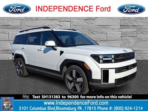 White 2025 Hyundai SANTA FE LIMITED