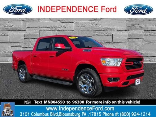 Flame Red Clearcoat 2021 RAM 1500 BIG HORN/LONE STAR