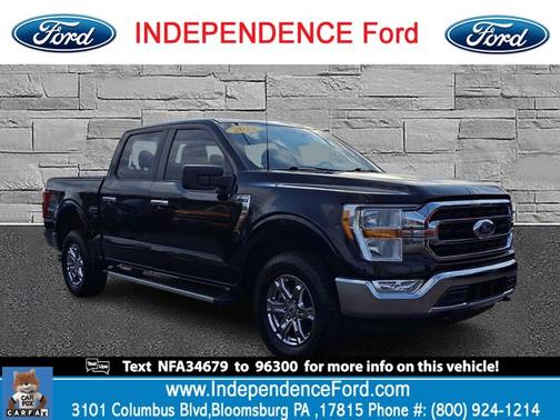 AGATE BLACK METALLIC 2022 Ford F-150 XLT