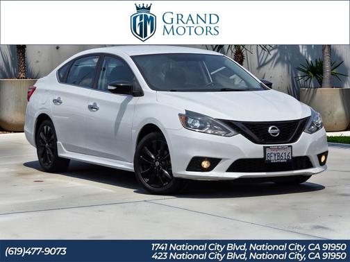 Aspen White 2018 Nissan Sentra SR