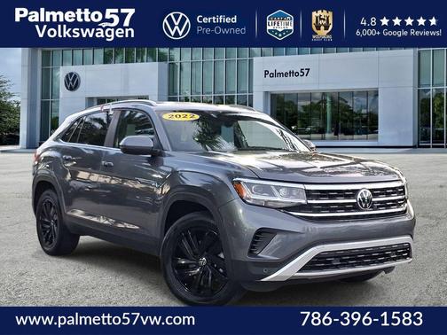Platinum Gray Metallic 2022 Volkswagen Atlas Cross Sport 3.6L V6 SE w/Technology