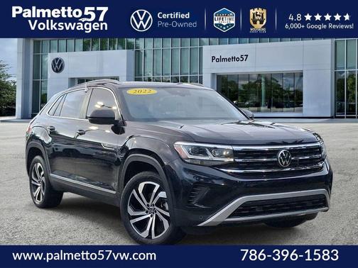 Deep Black Pearl Effect 2022 Volkswagen Atlas Cross Sport 2.0T SEL