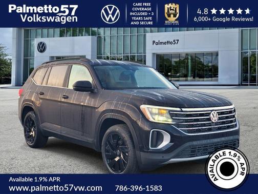Deep Black Pearl 2026 Volkswagen Atlas 2.0T SE W/TECHNOLOGY