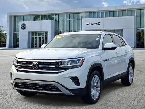 Pure White 2023 Volkswagen Atlas Cross Sport 2.0T SE w/Technology