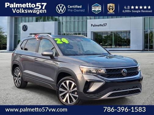 Platinum Gray Metallic 2024 Volkswagen Taos 1.5T SE