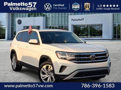 Pure White 2023 Volkswagen Atlas 2.0T SE w/Technology