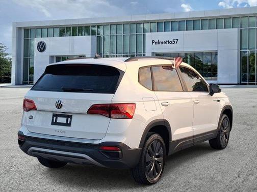 Pure White 2024 Volkswagen Taos 1.5T S