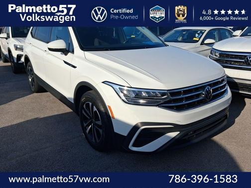 Pure White 2024 Volkswagen Tiguan 2.0T S