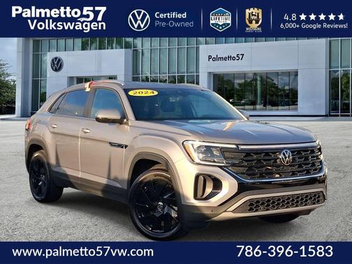 Silver Bird Metallic 2024 Volkswagen Atlas Cross Sport 2.0T SE w/Technology