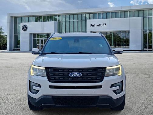 White Platinum Clearcoat Metallic 2016 Ford Explorer Limited
