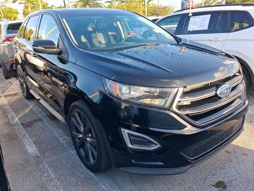 Shadow Black 2018 Ford Edge Sport