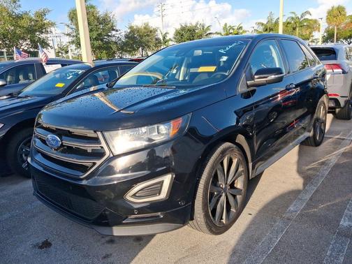 Shadow Black 2018 Ford Edge Sport