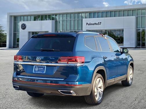 Tourmaline Blue Metallic 2022 Volkswagen Atlas 2.0T SE w/Technology