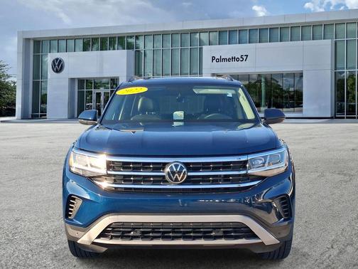 Tourmaline Blue Metallic 2022 Volkswagen Atlas 2.0T SE w/Technology