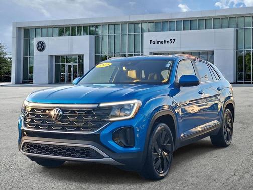 Kingfisher Blue 2024 Volkswagen Atlas Cross Sport 2.0T SE w/Technology