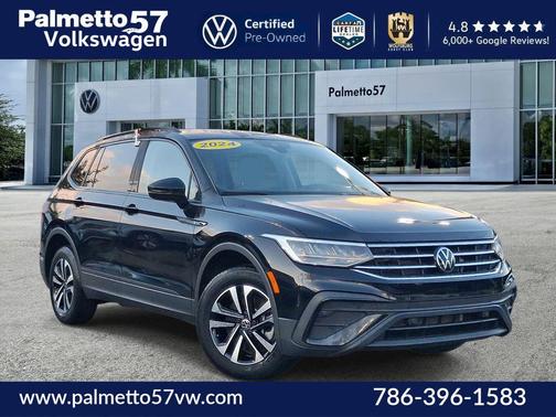 Deep Black Pearl Effect 2024 Volkswagen Tiguan 2.0T S