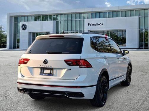 Opal White Pearl Effect 2024 Volkswagen Tiguan 2.0T SE R-Line Black