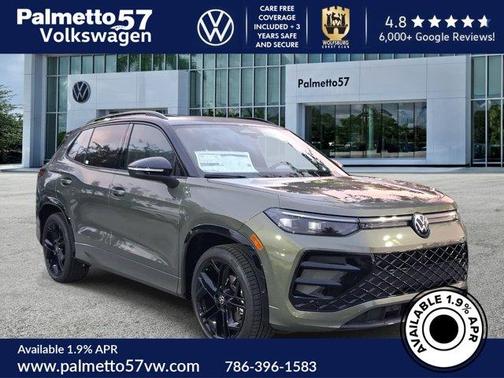 Avocado Green 2026 Volkswagen Tiguan 2.0T SE R-Line Black