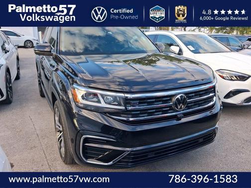 Deep Black Pearl Effect 2023 Volkswagen Atlas 3.6L SEL Premium R-Line