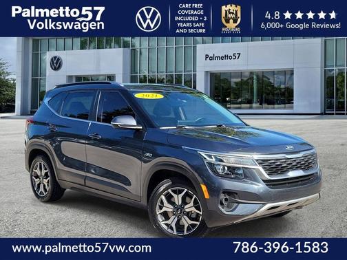 Gray 2021 Kia Seltos EX