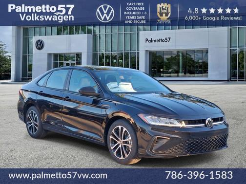 Deep Black Pearl 2026 Volkswagen Jetta 1.5T Sport