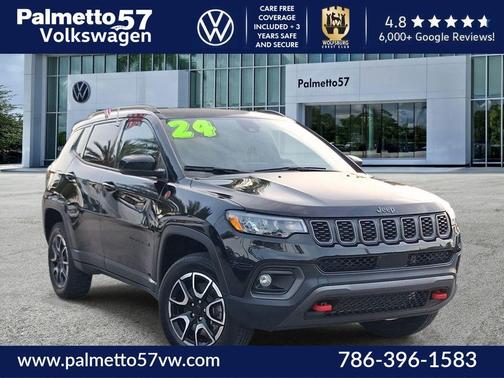 Diamond Black 2024 Jeep Compass Trailhawk