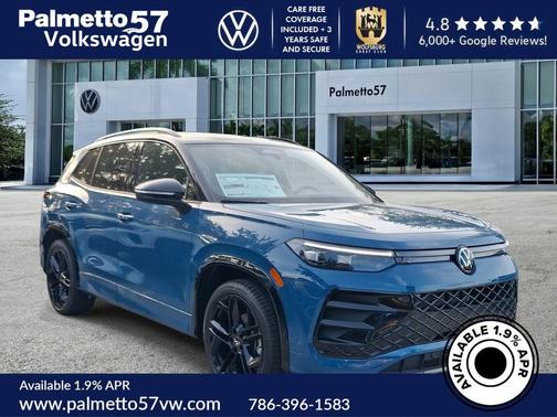 Monterey Blue 2026 Volkswagen Tiguan 2.0T SE R-Line Black