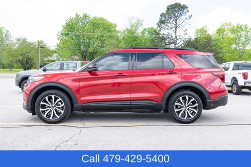 Red 2020 Ford Explorer ST