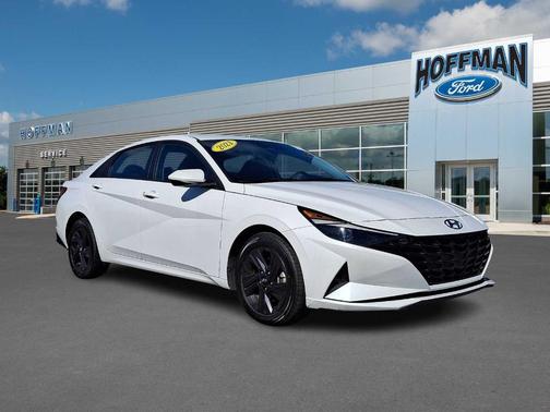 Quartz White 2021 Hyundai ELANTRA SEL