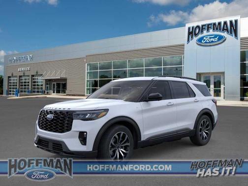 Space White Metallic 2026 Ford Explorer ST-Line