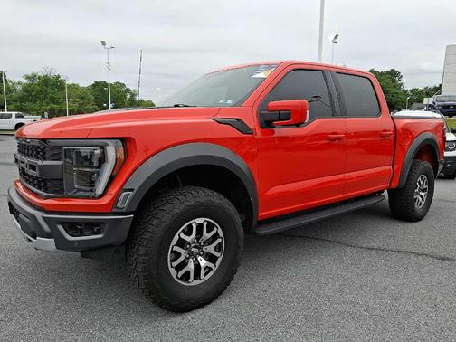 Orange 2022 Ford F-150 Raptor