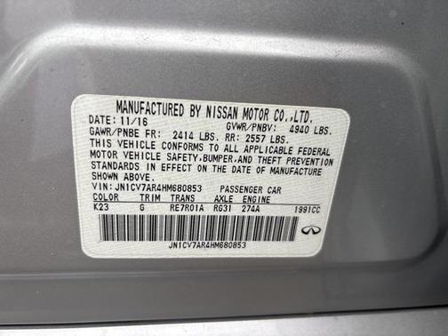 2017 INFINITI Q50 2.0T Premium