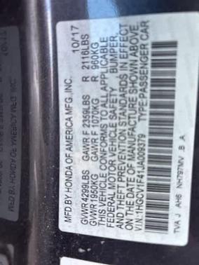 2018 Honda Accord EX