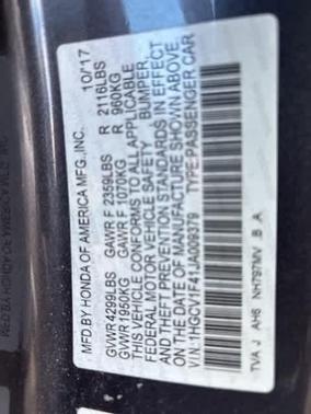 2018 Honda Accord EX