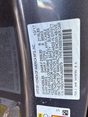 2018 Honda Accord EX