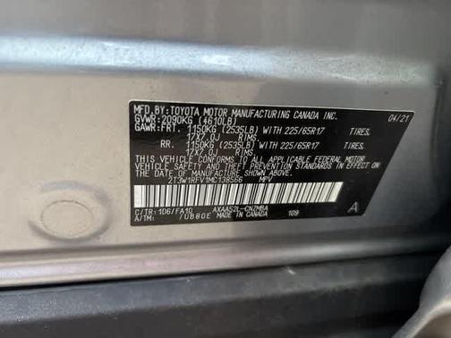 2021 Toyota RAV4 XLE