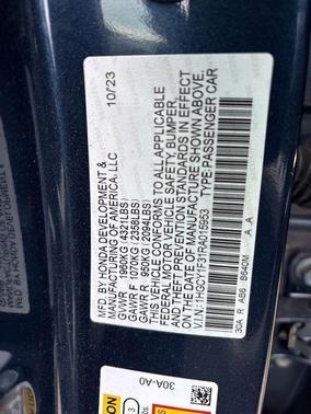 Blue 2024 Honda Accord EX